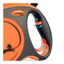 Flexi Xtreme Correa extensible con cinta de 5m, naranja, talla M