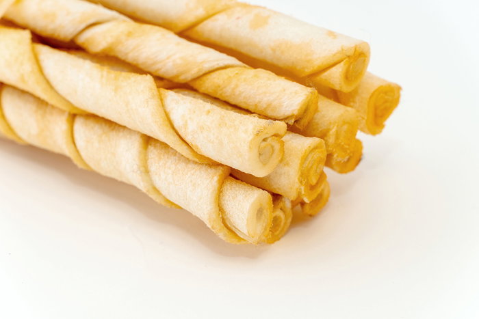 Snackys Palitos Masticables Rawhide para Perro Sabor Mango 24 Unidades 12 cm
