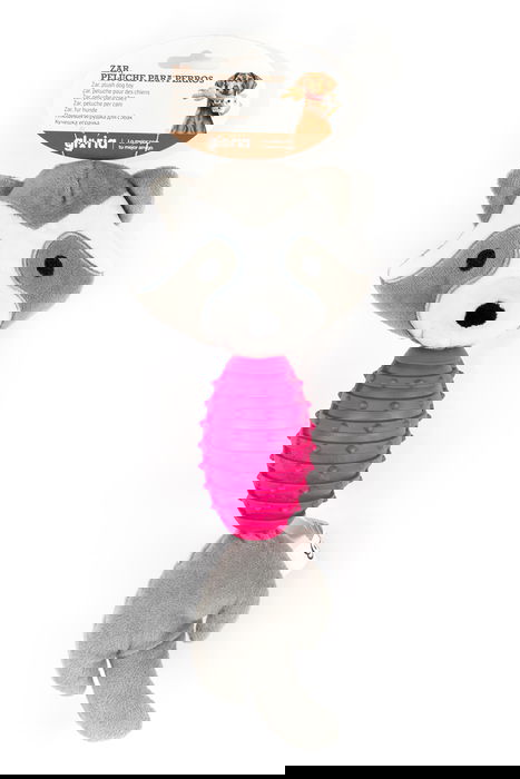 Gloria Zar Bell Juguete Peluche Interactivo para Perro con Doble Diversión: Squeaker y Barriga de Goma Resistente - Ideal para Morder y Jugar