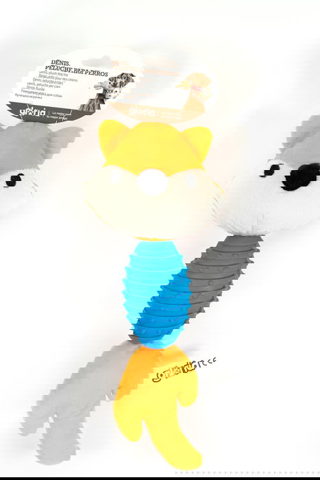 Gloria Peluche Para Perro Denis Bell con Doble Diversión, Barriga de Goma y Squeaker, Juguete Interactivo de Poliéster