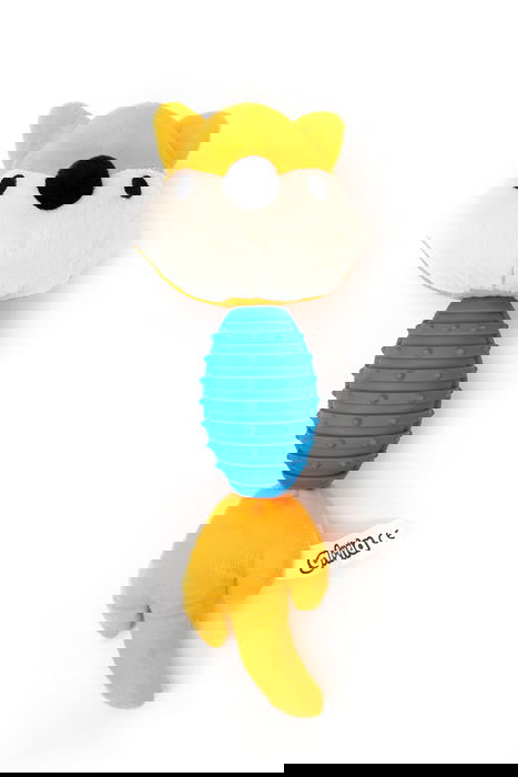 Gloria Peluche Para Perro Denis Bell con Doble Diversión, Barriga de Goma y Squeaker, Juguete Interactivo de Poliéster