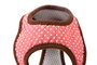 Gloria Petral para Perro Puntos Rosa XS Cuello 17-22 cm Pecho 20-25 cm Malla Transpirable Acolchado Ajuste Velcro Cierre Rápido