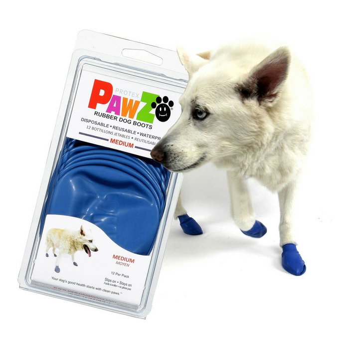 Pawz Botas Para Perro Azul Talla M (Paquete de 12) Pawz Botas Para Perro Azul Talla M (Paquete de 12)