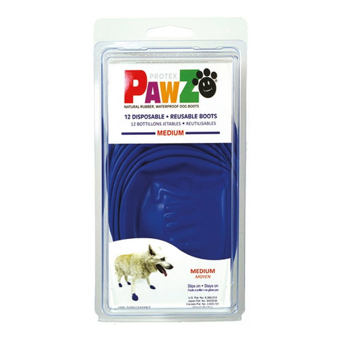 Pawz Botas Para Perro Azul Talla M (Paquete de 12) Pawz Botas Para Perro Azul Talla M (Paquete de 12)