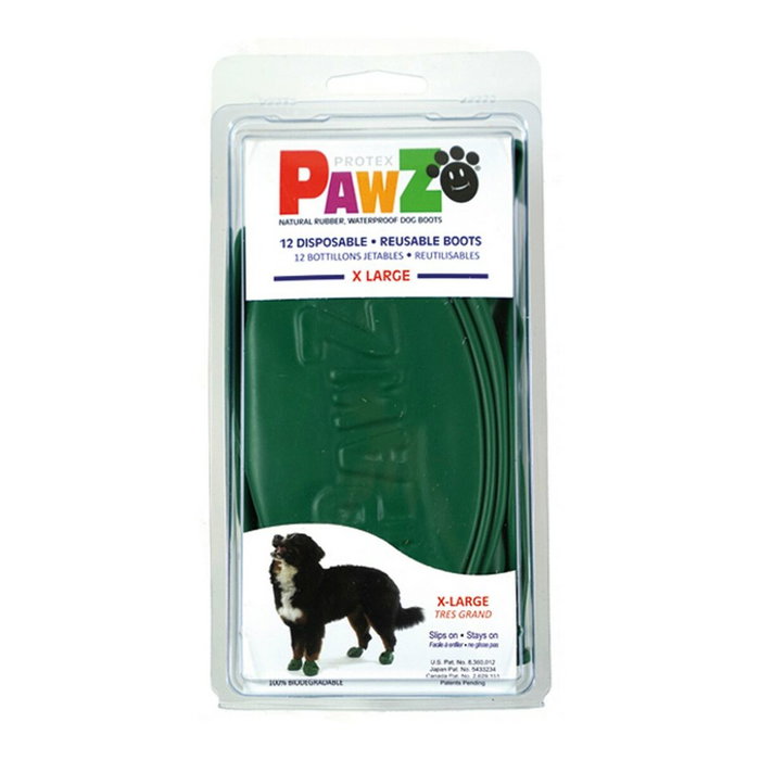 Pawz Botas Para Perro Verdes Talla XL - Paquete de 12 Unidades Pawz Botas Para Perro Verdes Talla XL - Paquete de 12 Unidades