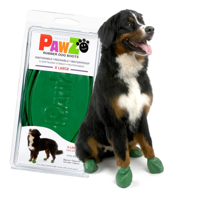 Pawz Botas Para Perro Verdes Talla XL - Paquete de 12 Unidades