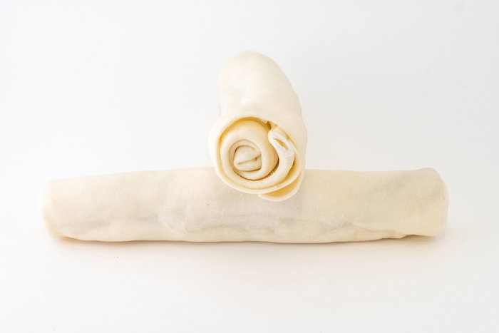 Snackys Snack Masticable Rollo para Perro, Piel Natural de Vacuno, 20-23 cm, 12 Unidades