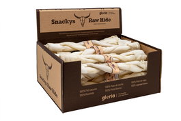 Snackys Rawhide Masticable Twin Stick para Perro 1,8x25 cm 20 Unidades Piel de Vacuno