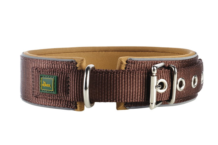 Hunter Collar Neopreen Reflect Nylon Marrón para Perros 49-56 cm Ancho 45 mm Hunter Collar Neopreen Reflect Nylon Marrón para Perros 49-56 cm Ancho 45 mm