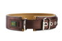 Hunter Collar Neopreen Reflect Nylon Marrón para Perros 49-56 cm Ancho 45 mm