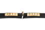 Gloria Collar Duna 35 X 2 cm piel acolchada color negro confort adaptable India