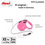 Flexi Classic XS Cordon 3m Rosa