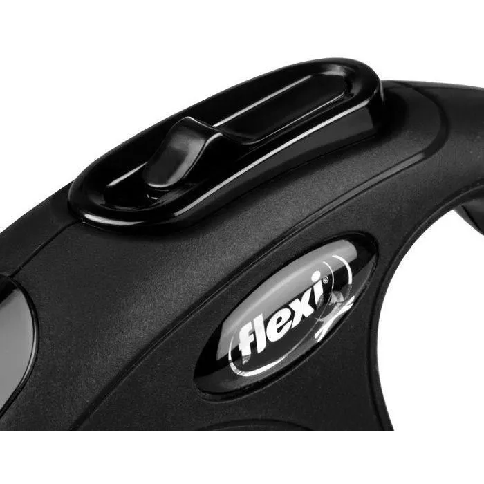 Flexi Classic M Cordon Negro 5m