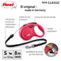 Flexi Classic Cord Rojo 8m Talla S