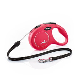 Flexi Classic Cord Correa Extensible 8m Rojo S (hasta 12kg)