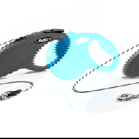 Flexi Correa Extensible para Gato Azul 3M 8 kg con Diseño Ergonómico y Moderno Made in Germany