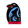 Flexi CLASSIC Correa Extensible de Cinta, 5 m, Azul, Talla L