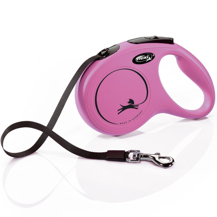 Flexi Classic Correa Extensible de Cinta 5m Rosa Talla M hasta 25kg Flexi Classic Correa Extensible de Cinta 5m Rosa Talla M hasta 25kg