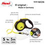 Flexi New Neon Amarillo con Cinta de 5m Talla S hasta 15kg