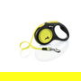Flexi Correa de Seguridad New Neon Reflectante Amarilla 5 m, Resistencia 15 kg