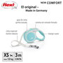 Flexi Flexi Comfort Correa extensible de cinta de 3m, Azul claro, XS