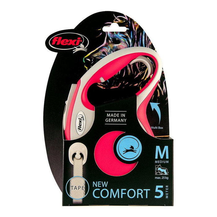 Flexi New Comfort Correa Extensible de Cinta 3m, Rojo, XS hasta 12kg Flexi New Comfort Correa Extensible de Cinta 3m, Rojo, XS hasta 12kg