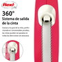 Flexi New Comfort Correa Extensible de Cinta 3m, Rojo, XS hasta 12kg