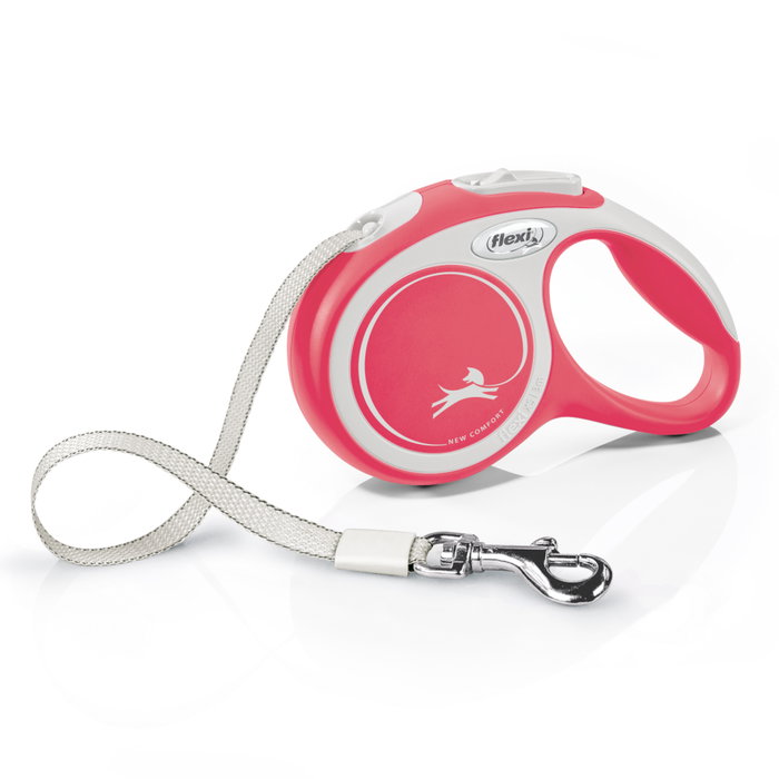 Flexi New Comfort Correa Extensible de Cinta 3m, Rojo, XS hasta 12kg Flexi New Comfort Correa Extensible de Cinta 3m, Rojo, XS hasta 12kg