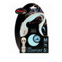 Flexi Flexi Comfort Correa extensible de cinta 5m, hasta 15kg, azul claro