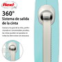 Flexi Flexi Comfort Correa extensible de cinta 5m, hasta 15kg, azul claro