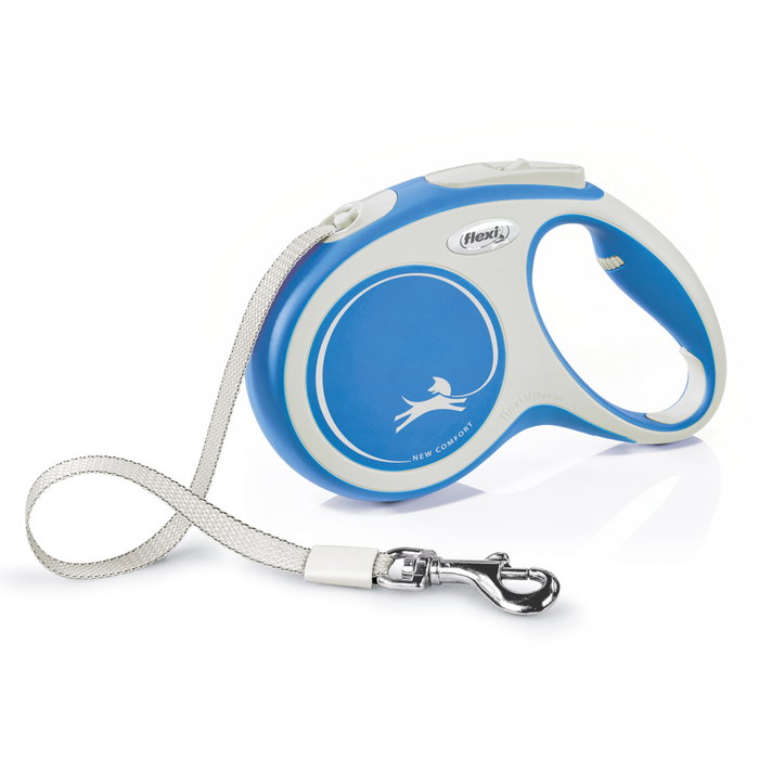Flexi New Comfort Correa Extensible de Cinta, 5m, Azul, Talla M