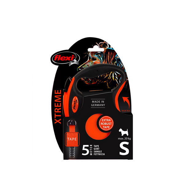 Flexi Xtreme Naranja con Cinta de 5m Talla S Flexi Xtreme Naranja con Cinta de 5m Talla S