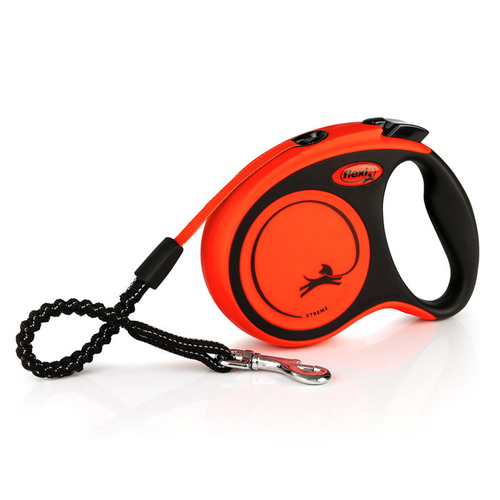 Flexi Xtreme Correa Extensible Naranja Talla S con Cinta de 5m Flexi Xtreme Correa Extensible Naranja Talla S con Cinta de 5m
