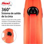 Flexi Xtreme Correa Extensible Naranja Talla S con Cinta de 5m