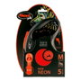 Flexi New Neon Naranja con Cinta de 5m Talla M