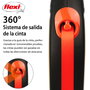 Flexi New Neon Naranja con Cinta de 5m Talla M