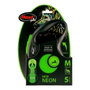 Flexi New Neon Cinta Verde 5m para perros hasta 25kg