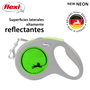 Flexi New Neon Cinta Verde 5m para perros hasta 25kg