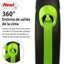 Flexi New Neon Cinta Verde 5m para perros hasta 25kg