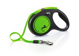Flexi Neon Cinta Verde 5m 25kg Correa Reflective Perro