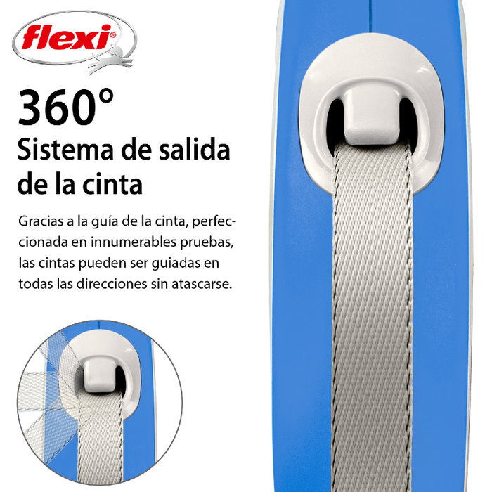 Flexi New Confort Correa Extensible 5m Azul para 60kg