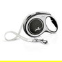 Flexi New Comfort Correa Cinta para Perro, 8 m, Negro, Hasta 60 kg, Sistema Iluminacion LED, Multi Box