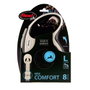 Flexi Comfort Correa Extensible de Cinta 8m Negro L
