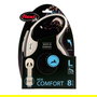 Flexi New Comfort Correa Cinta para Perro, 8 m, Negro, Hasta 60 kg, Sistema Iluminacion LED, Multi Box