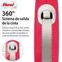 Flexi Flexi Comfort Correa Extensible de Cinta, 8m, Rojo, L