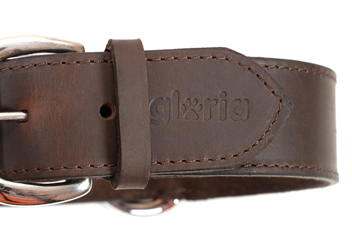 Gloria Collar Liso 70 x 4 cm Cuero para Perros Razas Grandes
