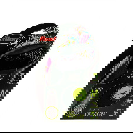 Flexi Cinta Rosa 5 M 25 kg, Correa de Cinta con Sistema de Guía, Ampliable con Multi Box y Compatible con Iluminación LED, Negro