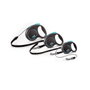 Flexi FLEXI BLACK DESIGN Correa extensible con cordón de 3m, XS, Verde