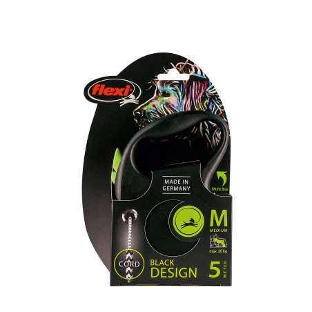 Flexi Correa de Cordon para Perros, 5 Metros, Color Verde, Carga Max. 20 kg, Sistema Antienrollo, Compatible con Multi Box y LED Flexi Correa de Cordon para Perros, 5 Metros, Color Verde, Carga Max. 20 kg, Sistema Antienrollo, Compatible con Multi Box y LED