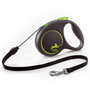 Flexi Black Design Correa Extensible de 5m Verde para hasta 20kg